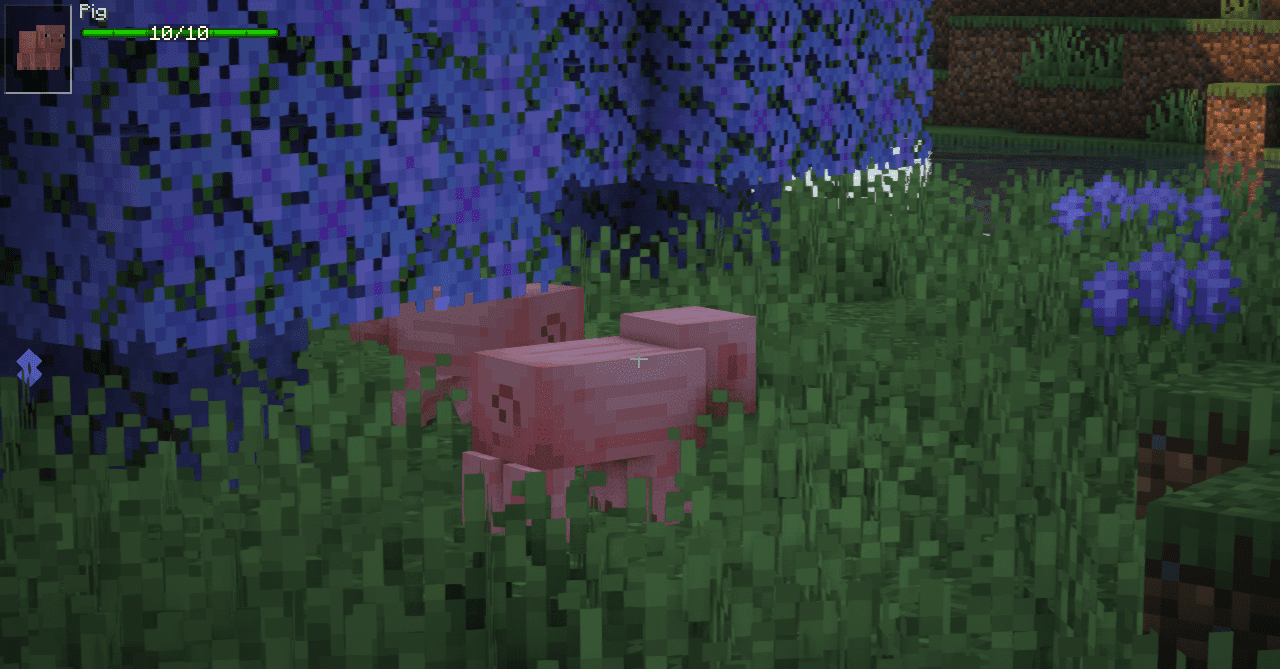Гибкие настройки отображения информации о сущностях в Minecraft