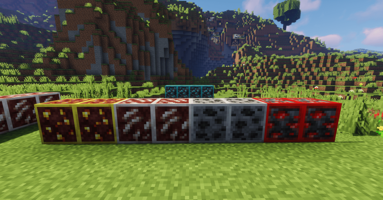 Интерфейс Minecraft с активированным модом TWS’s Outlined Ores