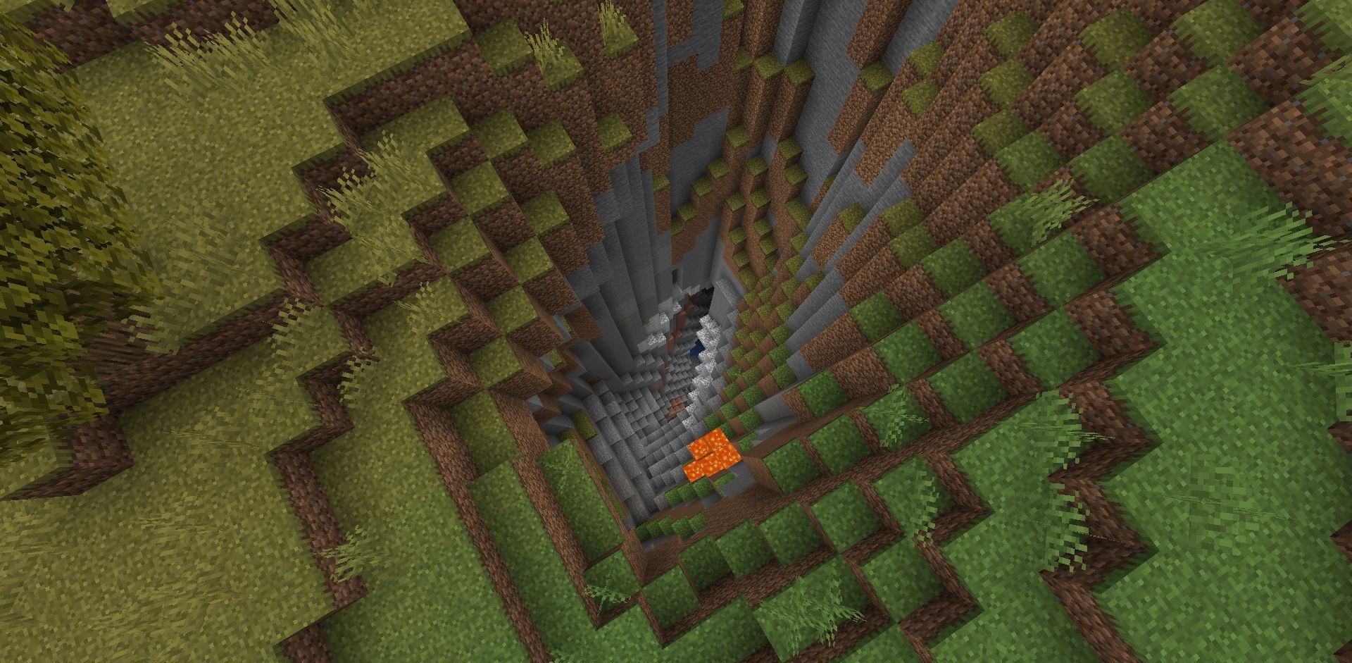 Геймплей Minecraft с установленным модом M.R.U и новыми возможностями