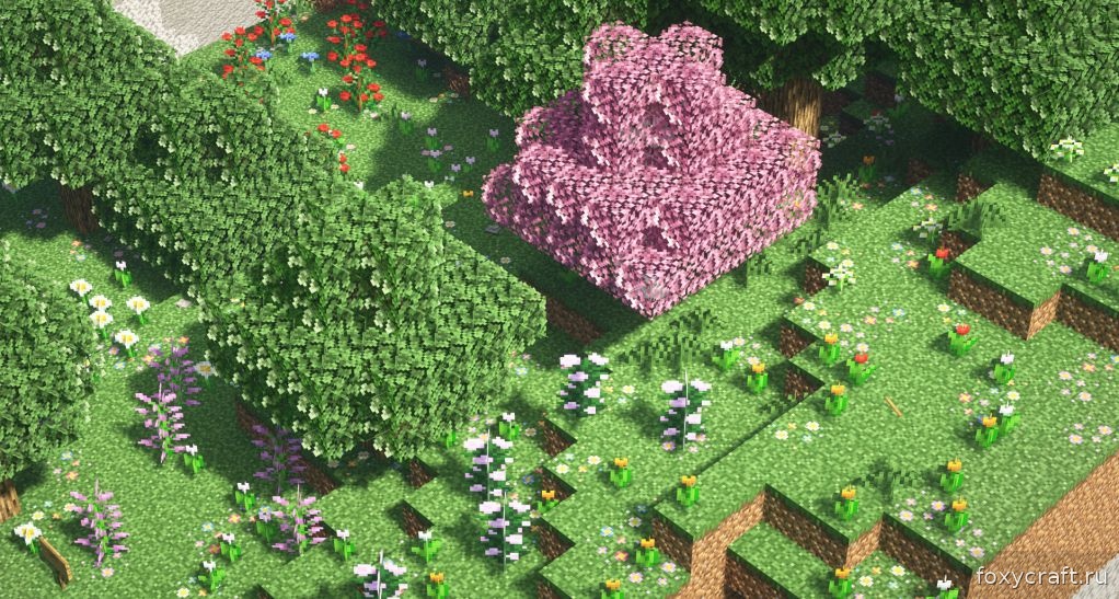 Детализированные блоки и окружение в Minecraft после установки Ultimacraft