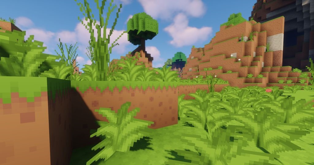 Сравнение стандартной графики Minecraft и текстур-пака Uncertainty