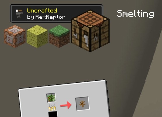 Пример крафта кольчужной брони в моде Uncrafted для Minecraft