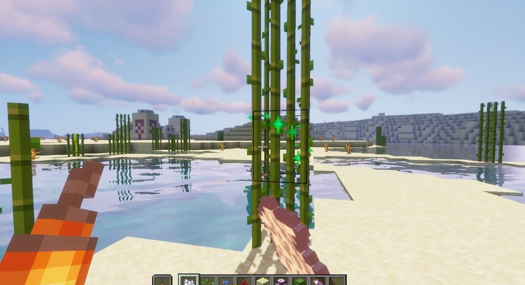 Ферма в Minecraft с использованием Universal Bone Meal Mod