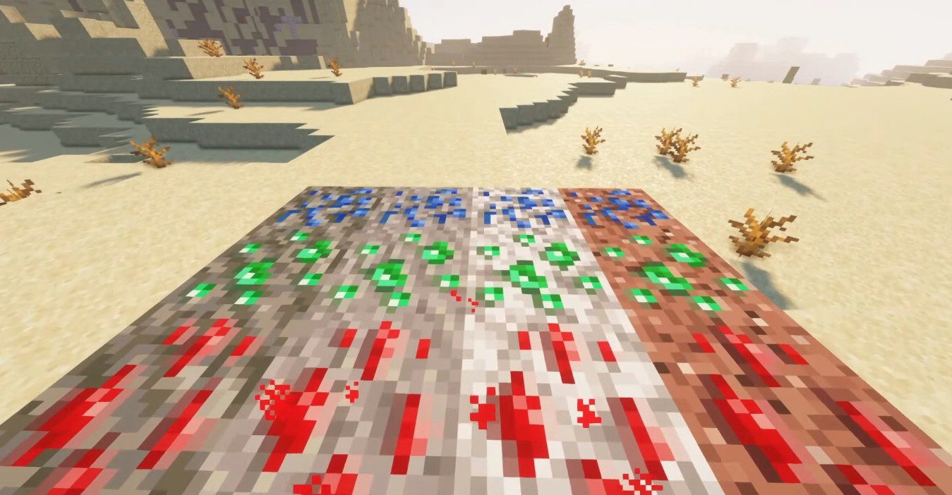Разнообразие новых рудных жил в подземельях Minecraft с модом Universal Ores