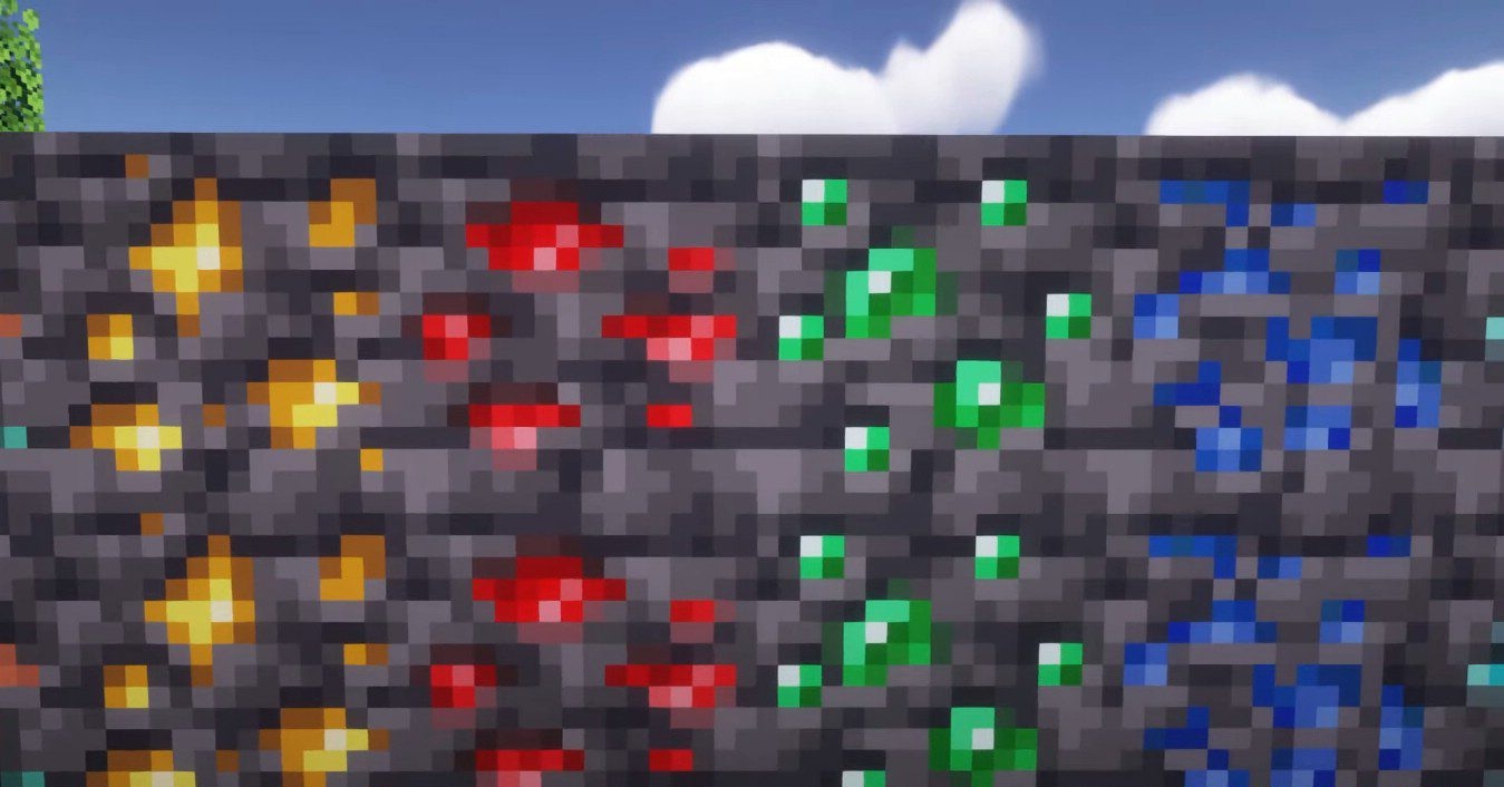 Крафт и использование новых руд из мода Universal Ores в инвентаре Minecraft