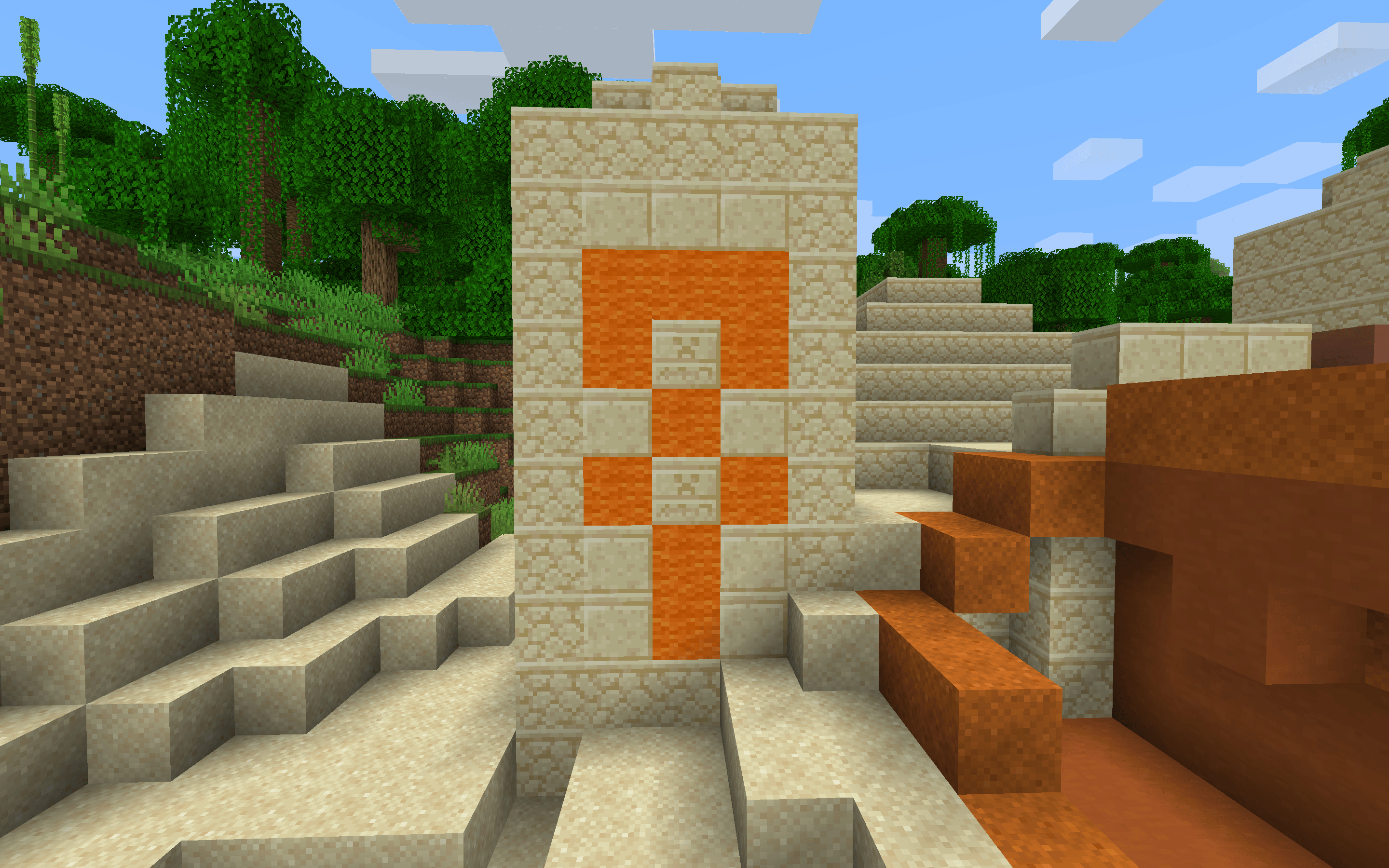 Папка модов Minecraft с установленным Wool Temples и Fabric API