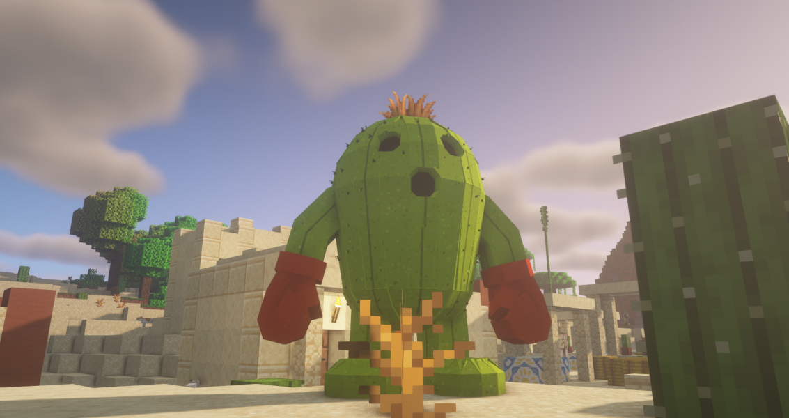 Красивая постройка в Minecraft с использованием новых блоков