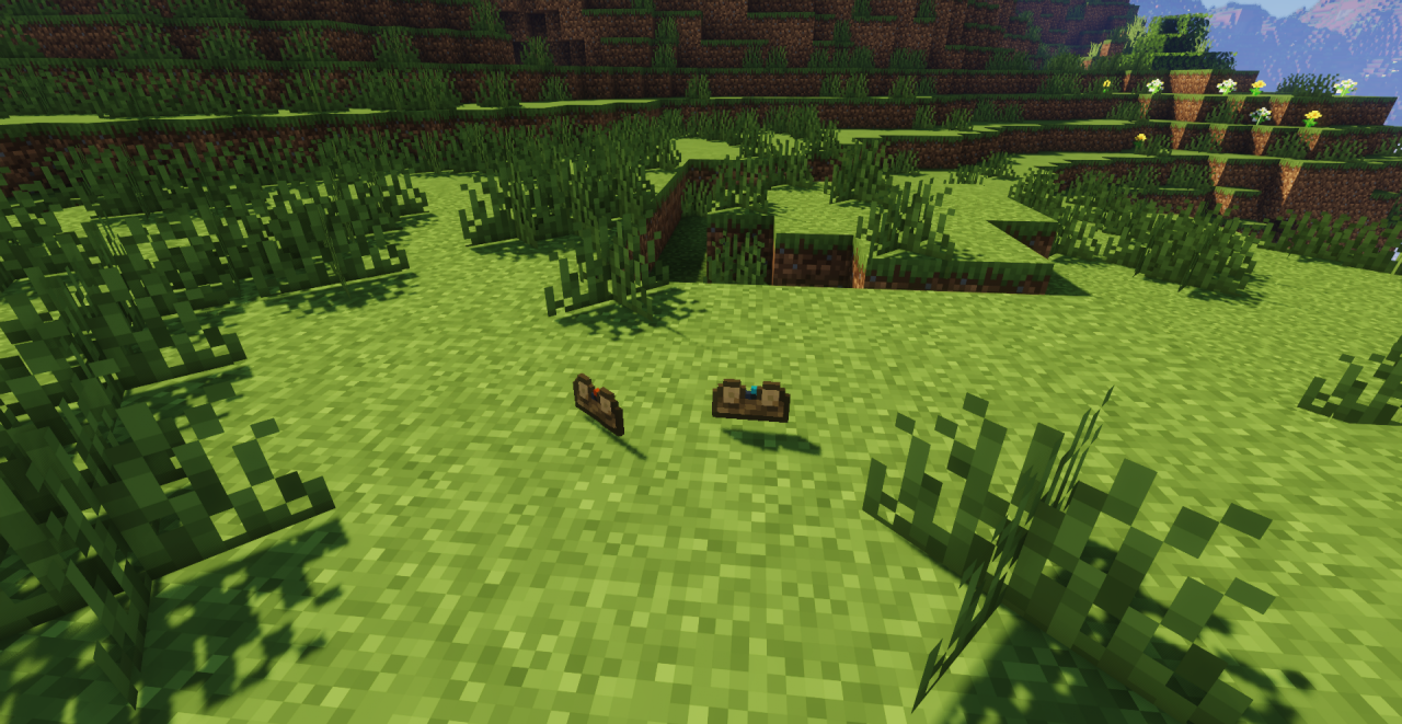 Игровой процесс с Unlit Campfire Icons в ночном лесу Minecraft