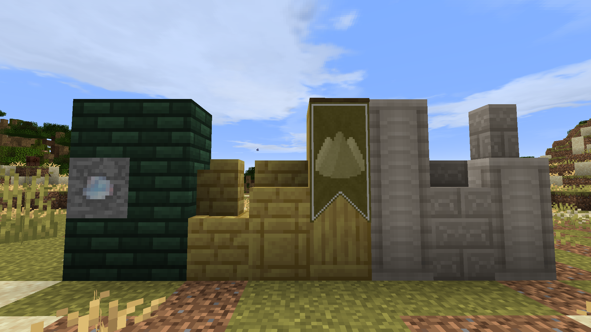 Интерфейс крафта в Minecraft с рецептами для создания инструментов