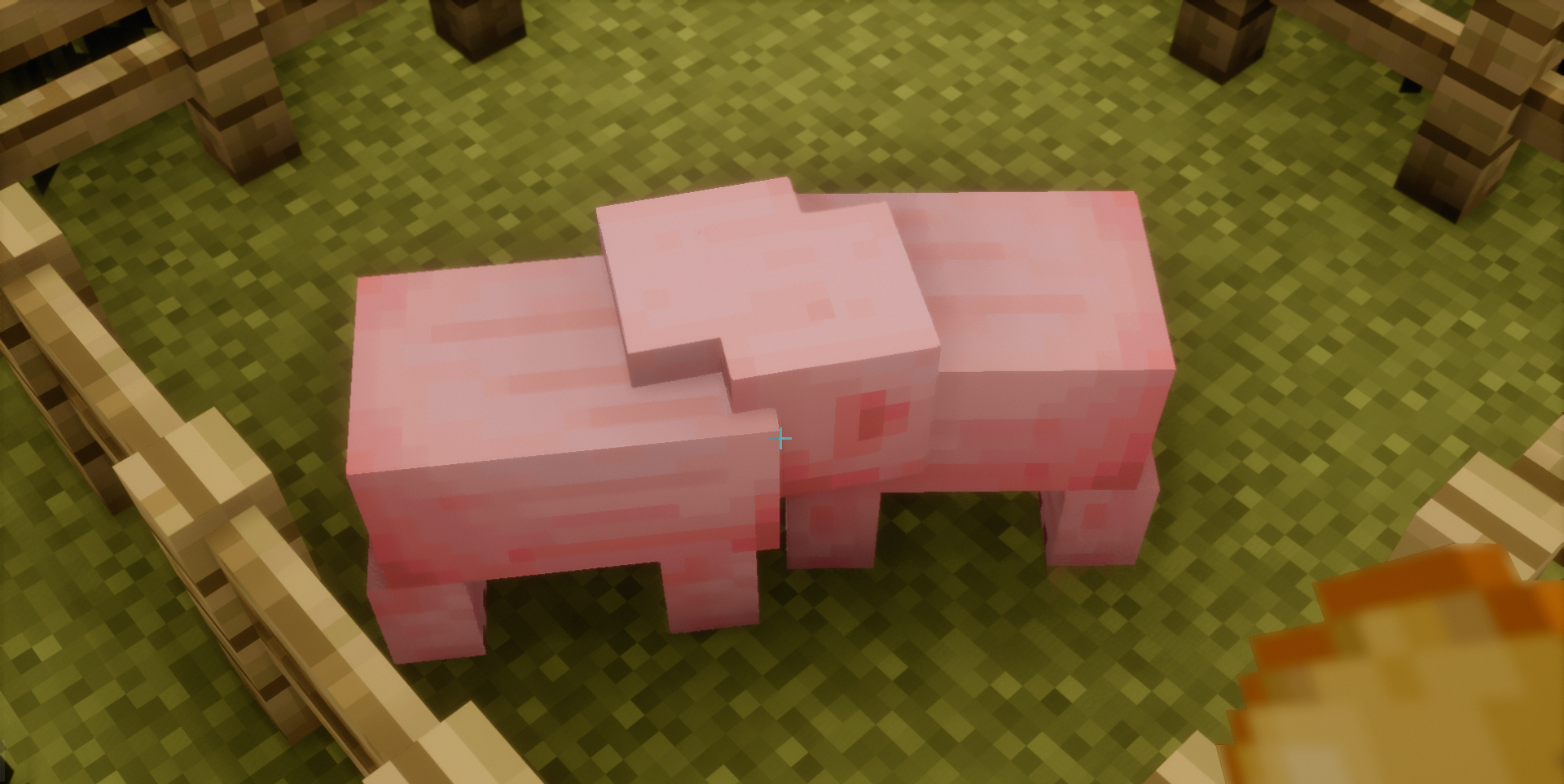Игровой скриншот Useful Mobs Mod с новыми видами животных и их способностями