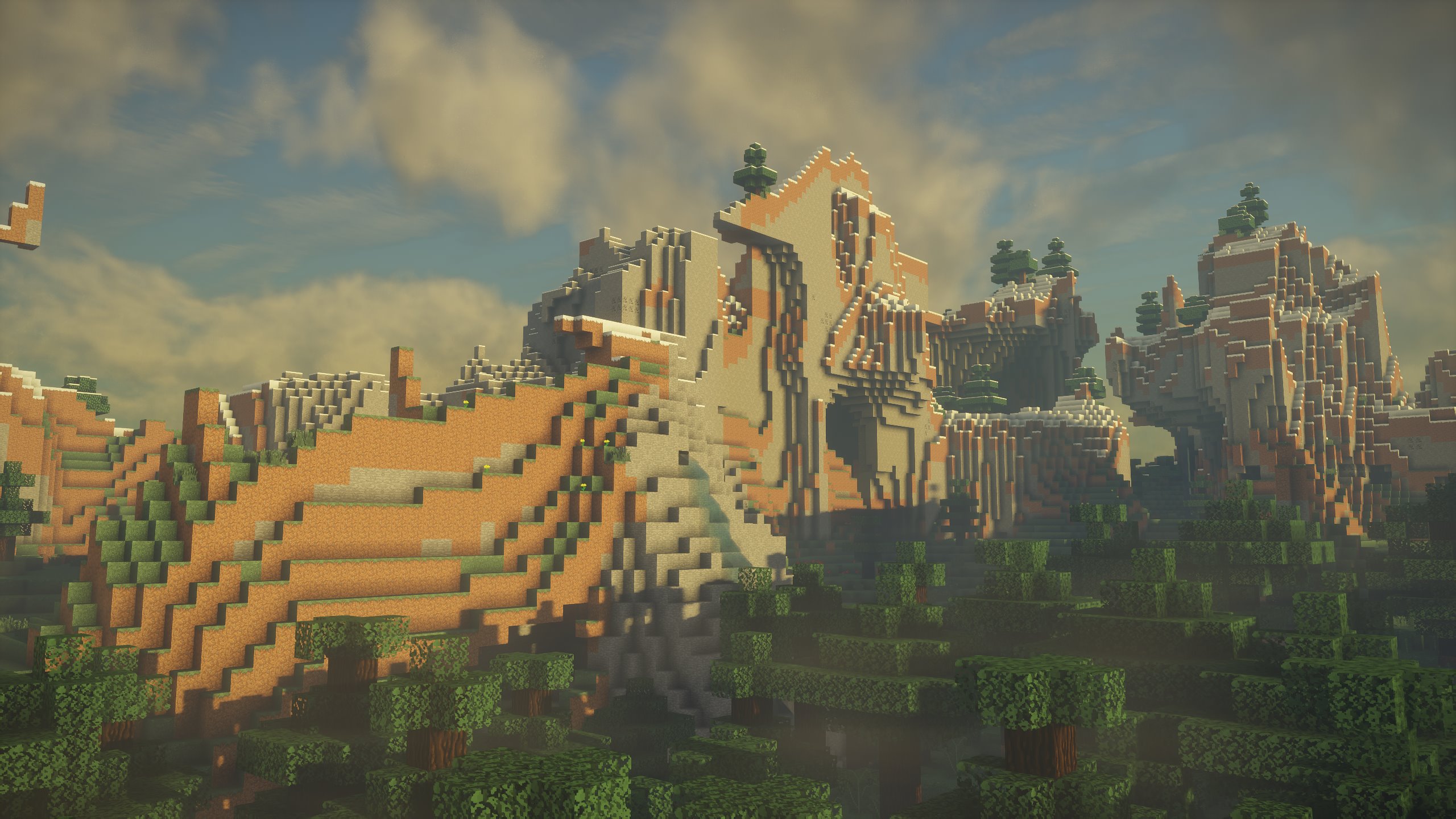 Сравнение графики в Minecraft с шейдерами и без них