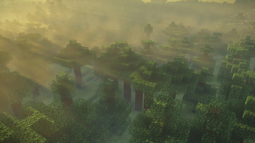 Мультиплеерный сервер Minecraft с игроками и постройками