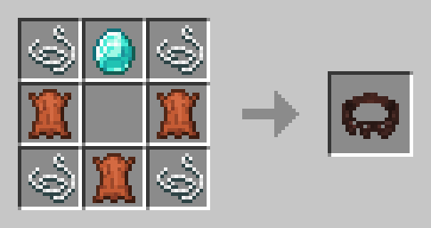 Рецепт крафта Utility Belt в Minecraft: кожа и железные слитки