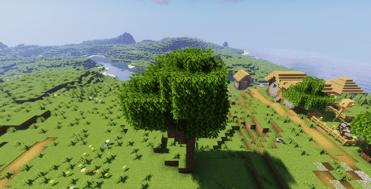 Улучшенная графика листвы в Minecraft благодаря Vanilla Bushy Leaves