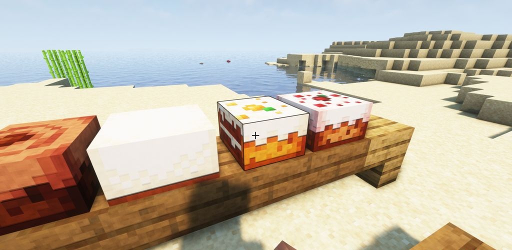 Интерфейс крафта новых блюд в инвентаре Minecraft с модом Vanilla Cookbook