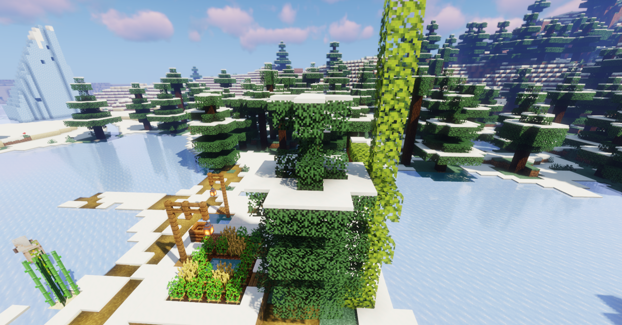 Реалистичная листва в разных биомах Minecraft