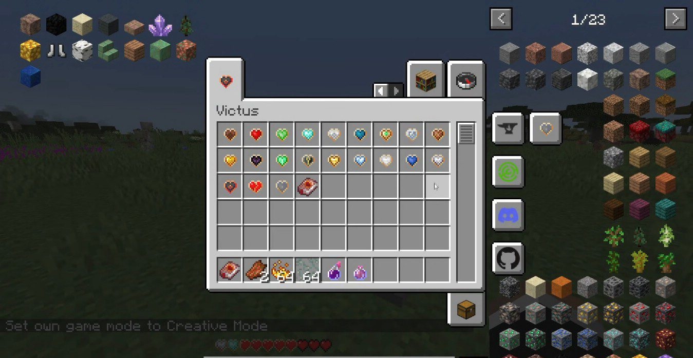 Игрок использует сердце скорости в пустынном биоме Minecraft
