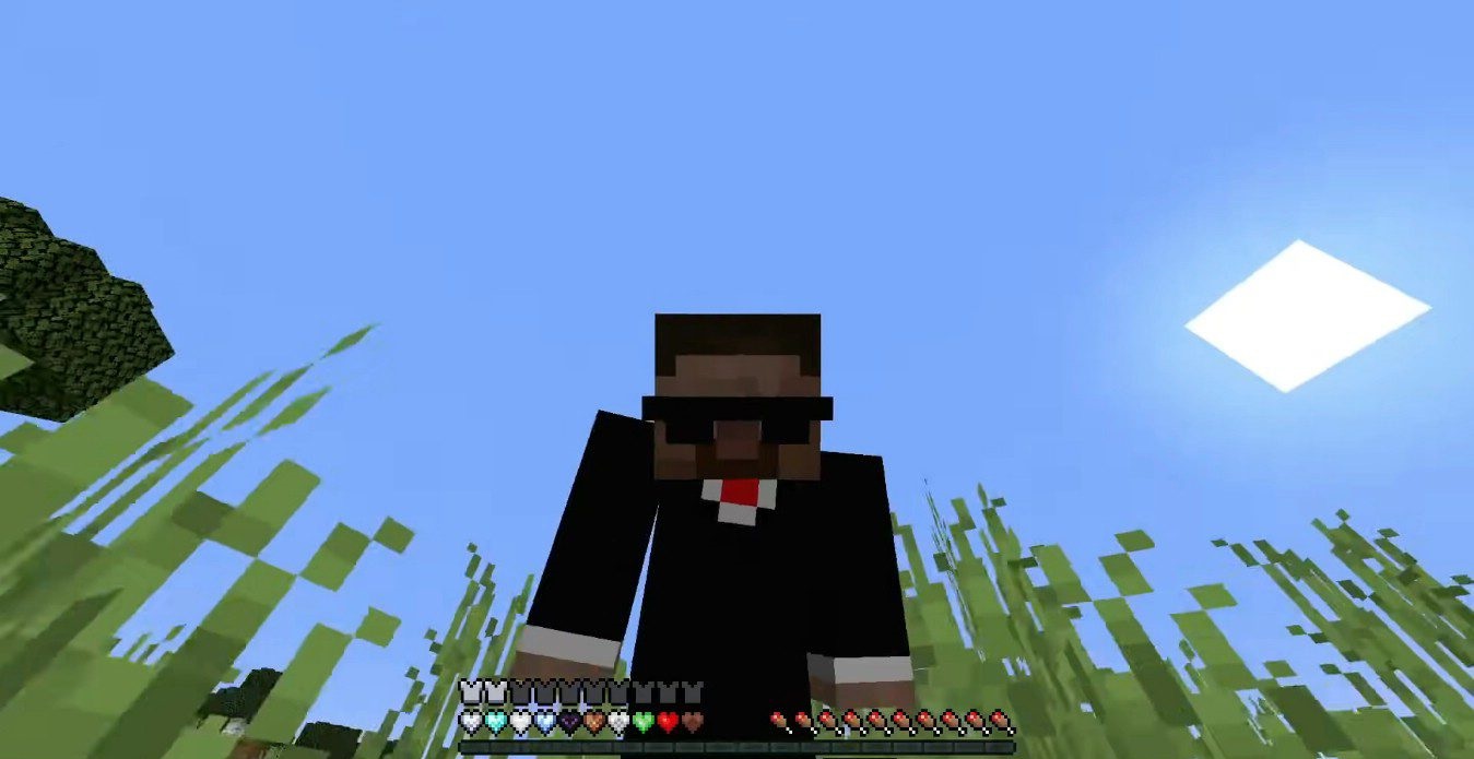 Крафтинг сердца регенерации в верстаке Minecraft