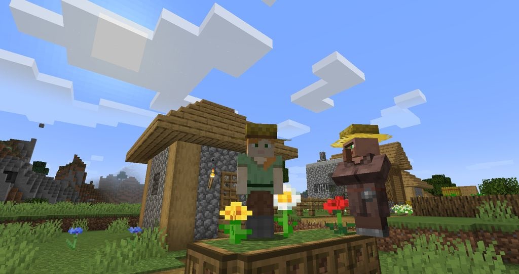 Разнообразие шляп у жителей деревни в Minecraft благодаря моде Goosik’s Villager Hats