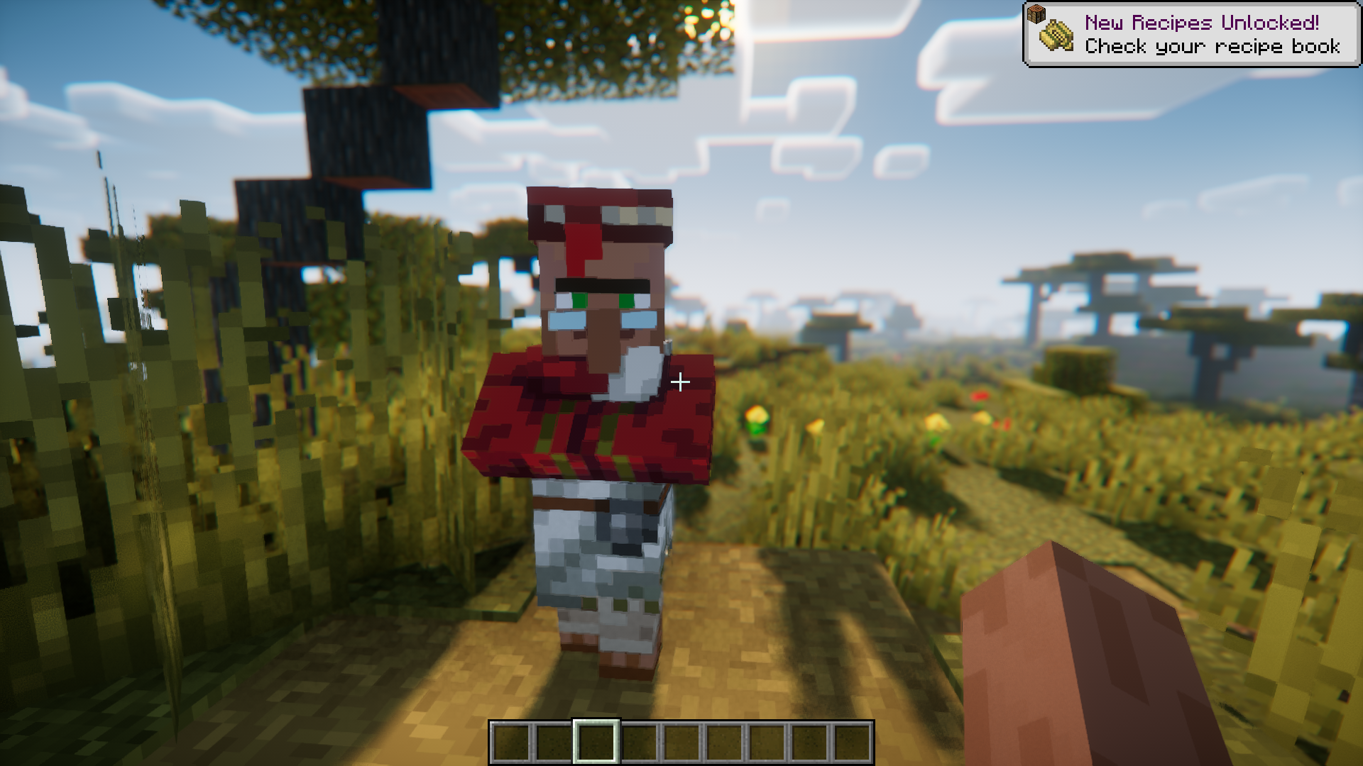 Интерфейс мода Villager Pickup с сохранением данных жителя
