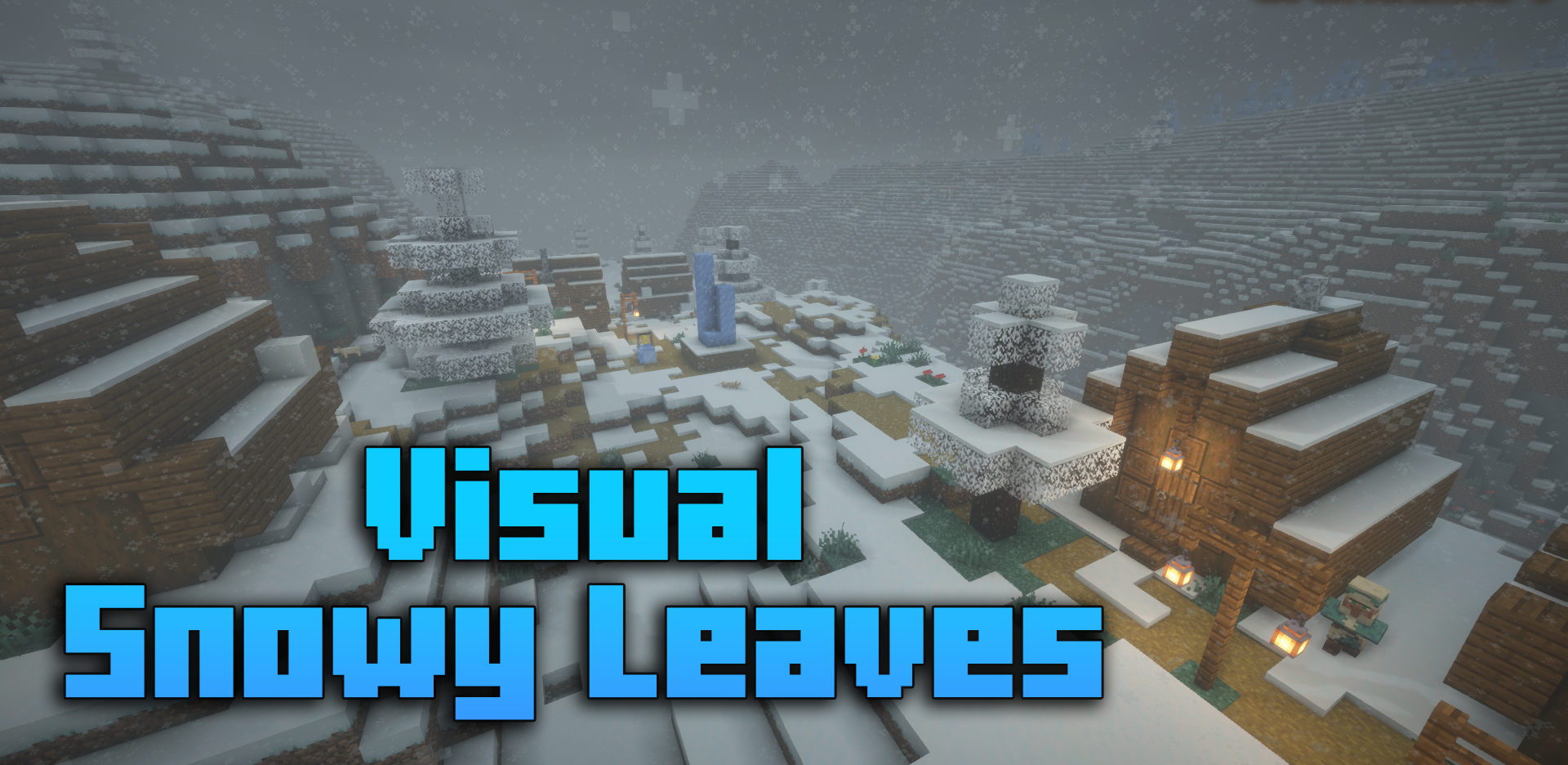 Visual Snowy Leaves для Minecraft 1.21.4