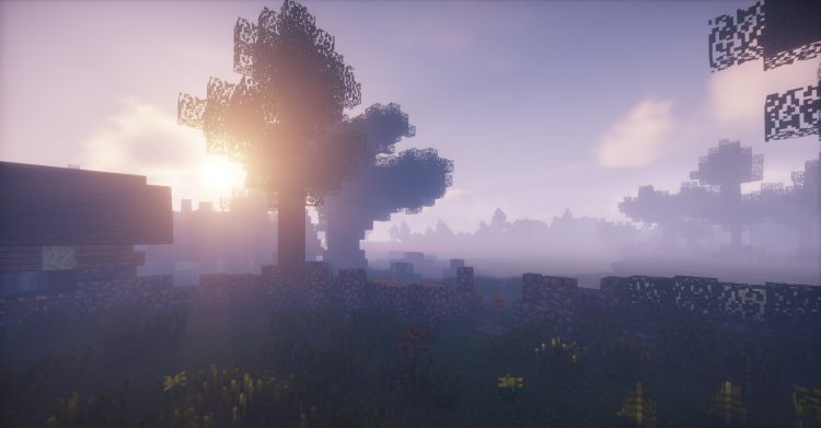 Горный биом в Minecraft с высокими пиками и снежными вершинами