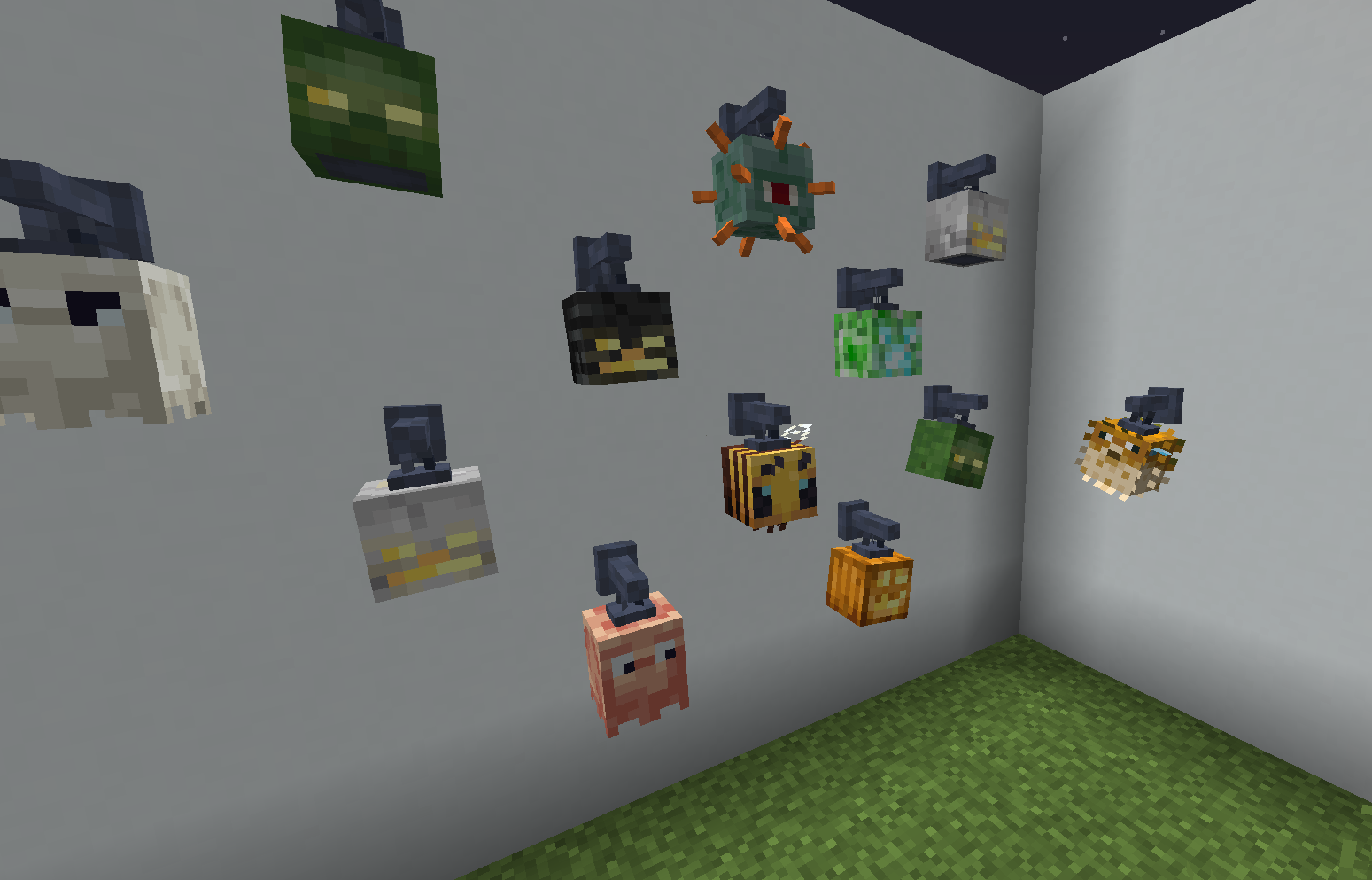 Красивая постройка в Minecraft с использованием разных блоков и освещения