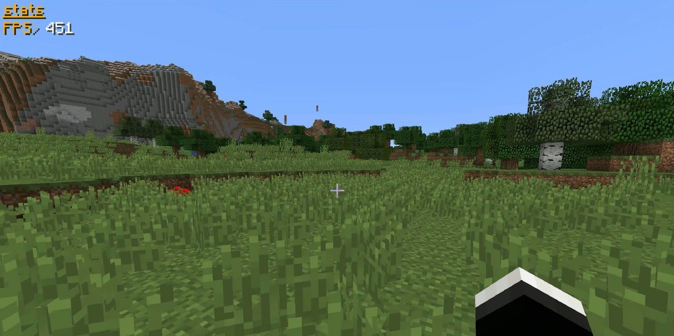 Колышущиеся растения в разных биомах Minecraft с шейдером Waving Plants