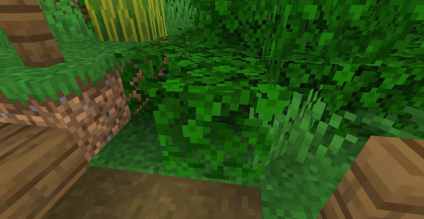 Сравнение дня и ночи с модом Waving Plants в Minecraft