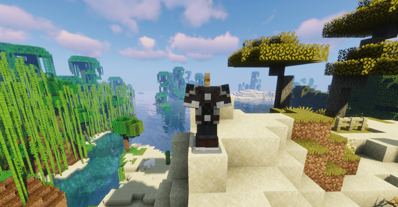 Броня школы Грифона в Minecraft с детализированными текстурами