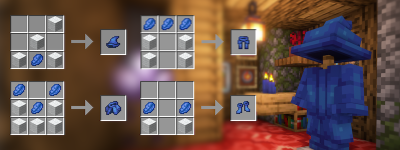 Интерфейс выбора заклинаний в моде Wizards для Minecraft