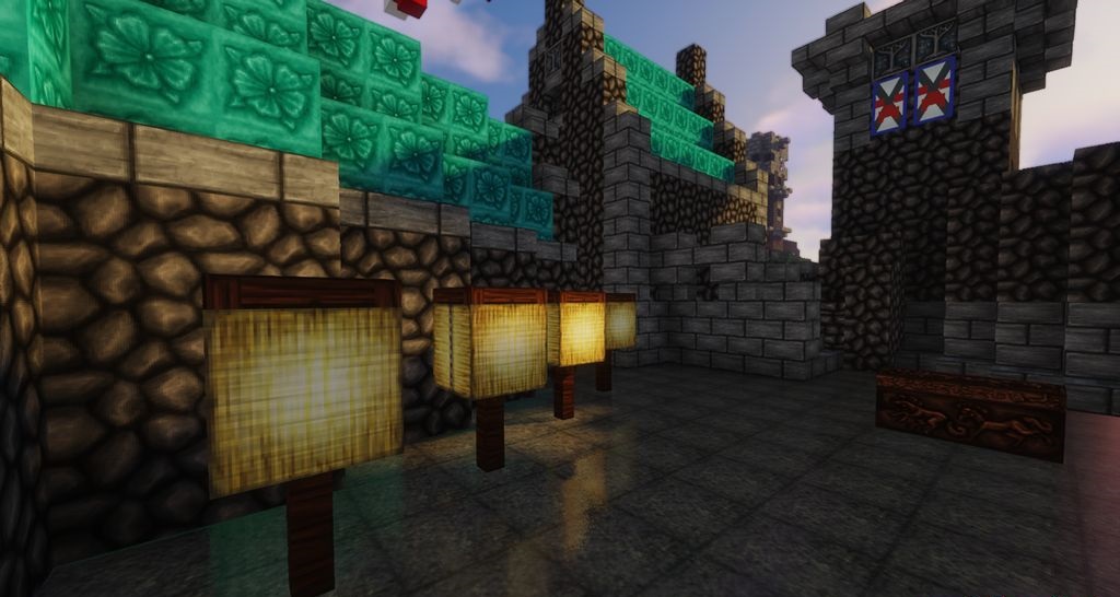 Скриншот Wolfhound Resource Pack с улучшенными текстурами блоков и окружения
