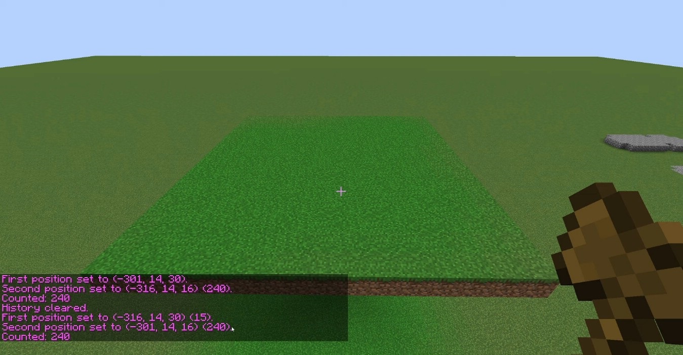 Генерация ландшафта с помощью WorldEdit в Minecraft