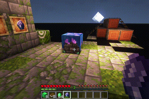 Пример использования нового инструмента для быстрого строительства в Minecraft