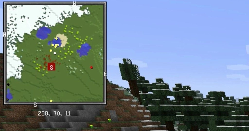 Настройки Xaero’s Minimap с возможностью изменения масштаба и отображения мобов