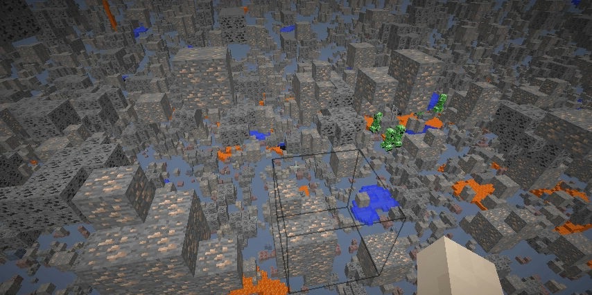 Настройки XRay мода в Minecraft с выбором видимых блоков