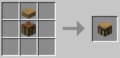 Интерфейс крафта в Minecraft с различными рецептами создания предметов