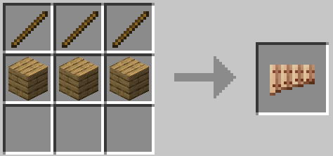 Деревянный ксилофон в Minecraft с разноцветными брусками