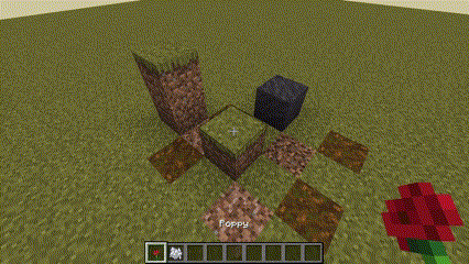 Анимация работы мода Flowers: Doom & Bloom в Minecraft