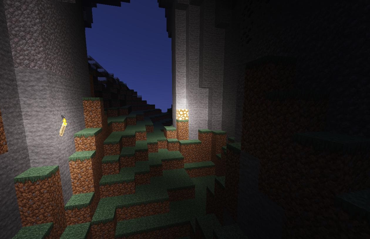 Крупный план построек в Minecraft с детализированными текстурами