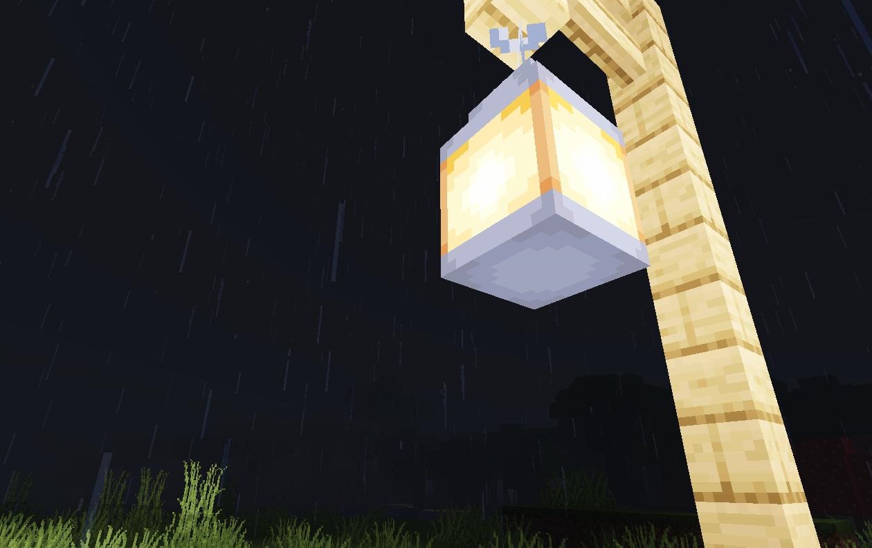 Мультиплеерный сервер в Minecraft с большим замком и игроками