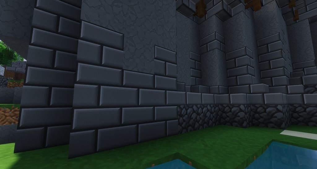 Сравнение текстур до и после установки Yourscraft Resource Pack в Minecraft