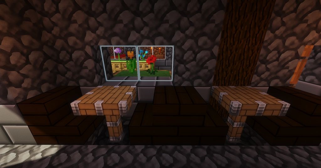 Сравнение стандартных и улучшенных текстур Yourscraft в Minecraft