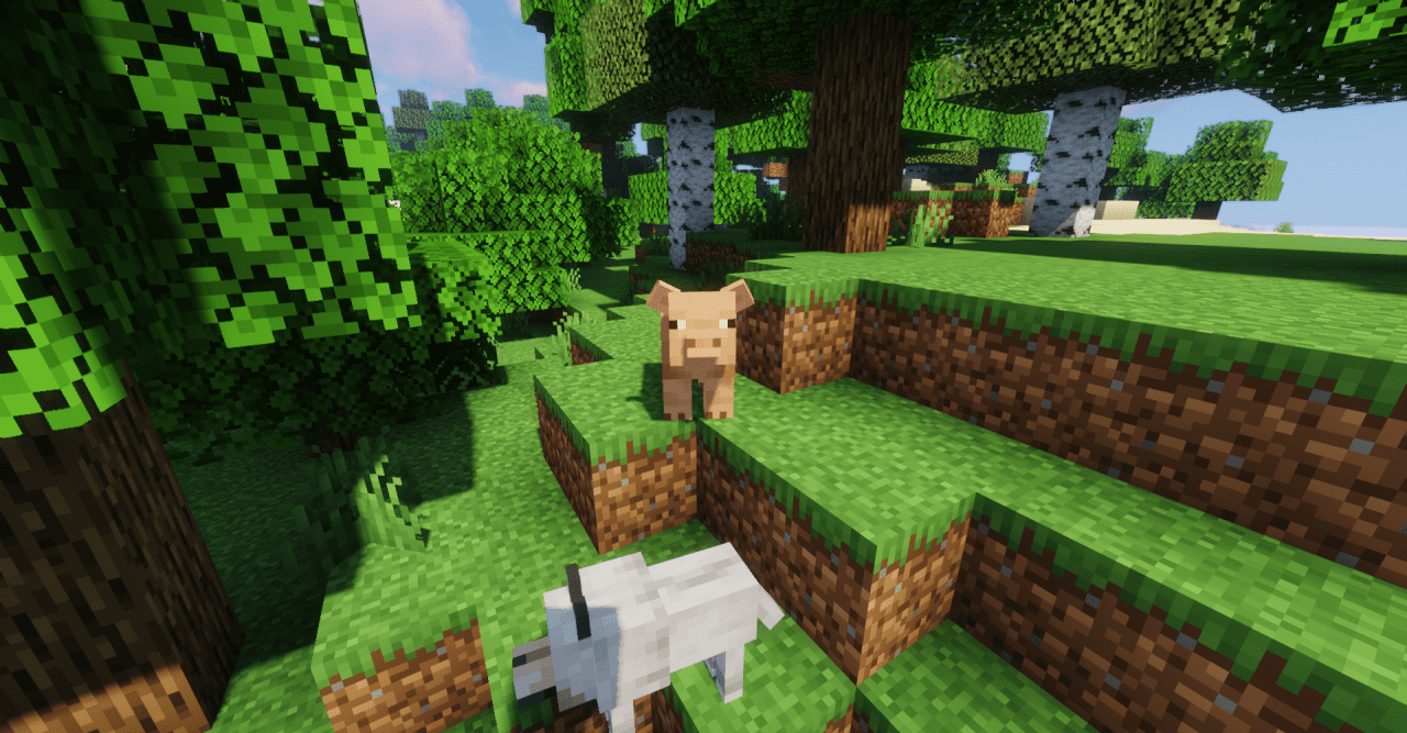 Сравнение стандартных и улучшенных моделей мобов в Minecraft