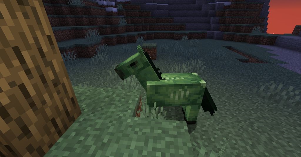 Интерфейс мода Zombie Horse Spawn в Minecraft с настройками спавна зомби-лошадей