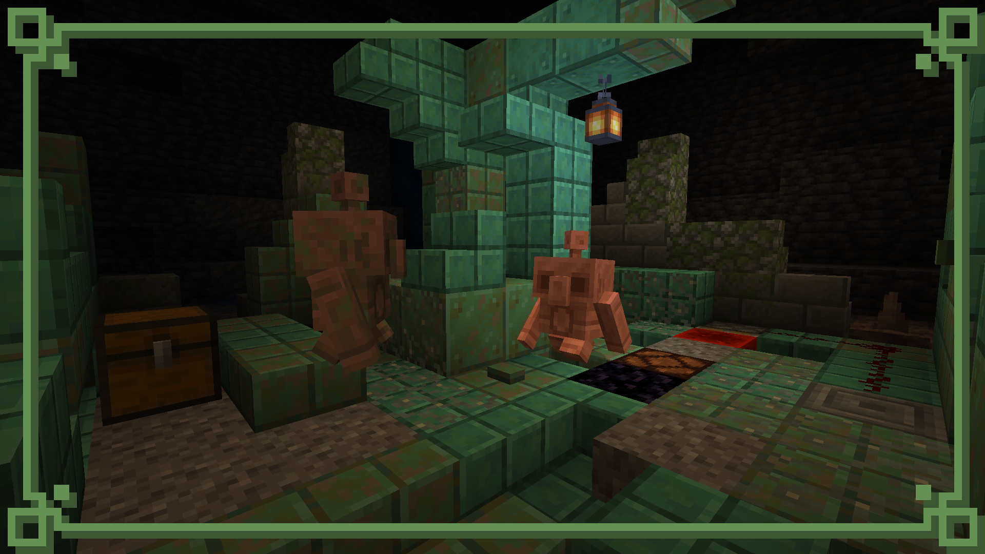 Светлячки в Minecraft прячутся от игрока в темных местах