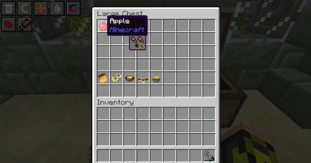 Сравнение эффективности еды в Minecraft с помощью мода AppleSkin