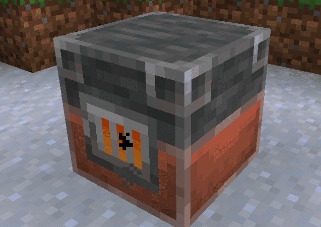 Крафт кирпичной печи в Minecraft с использованием кирпичей и стандартной печи
