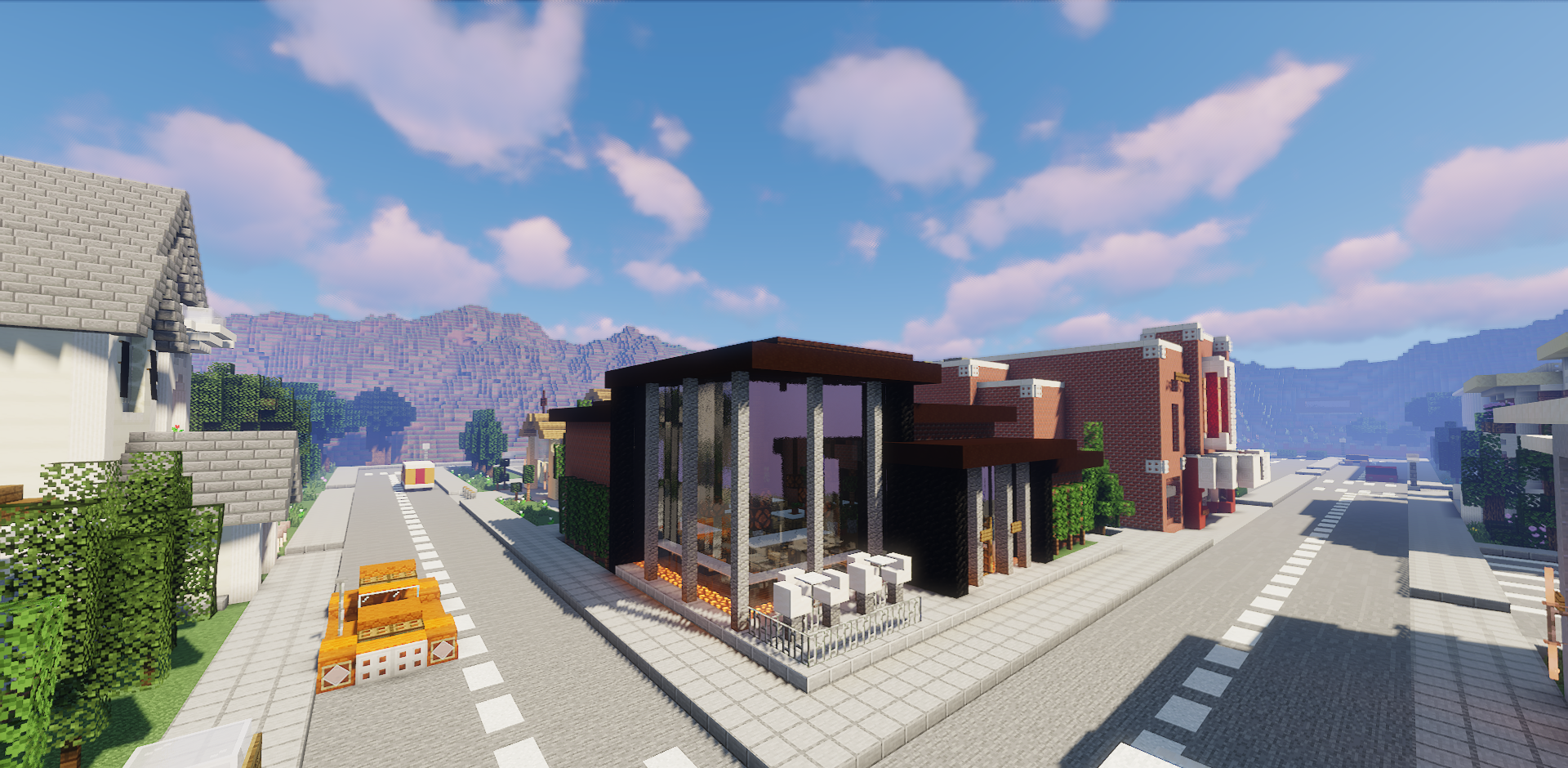 Интерьер магазина в Cedar Cove - детализированная карта для Minecraft