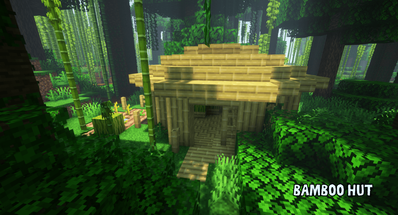 Игрок исследует руины из мода Formations Overworld в Minecraft